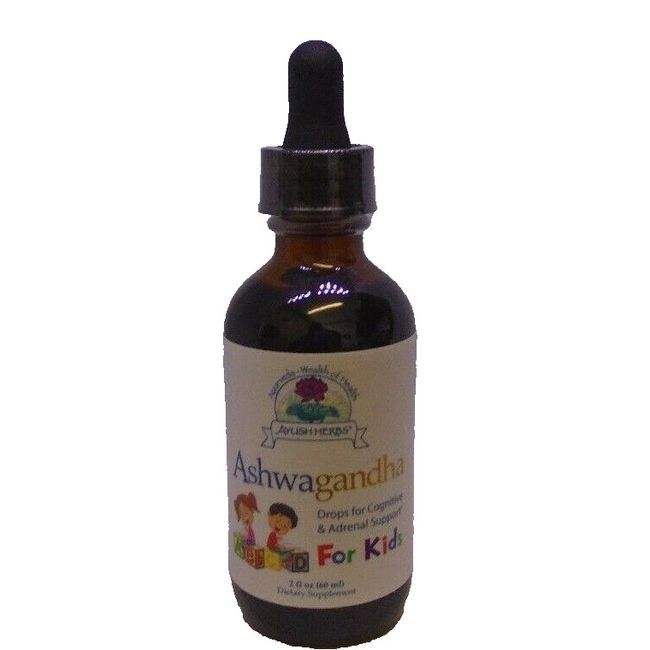 Ashwagandha Drops for Kids - Cognitive & Adrenal Support - 2 floz