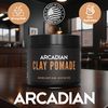 Arcadian Grooming Clay Pomade for Men – Vegan Matte Finish, Strong High Hold, 4oz