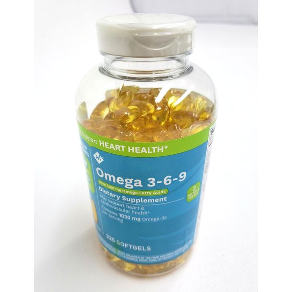 Member's Mark Omega 3-6-9 Dietary Supplement 325 Softgels (EXP 10/25)