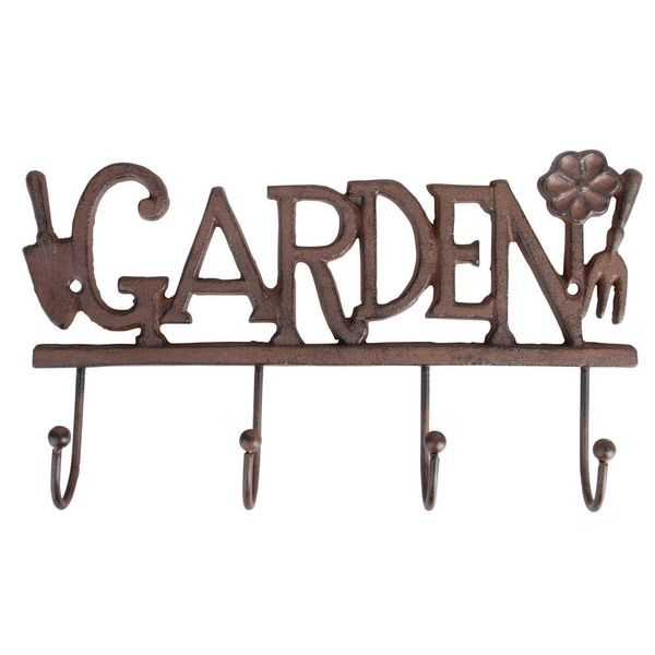 4 Hook Garden Tool Rack