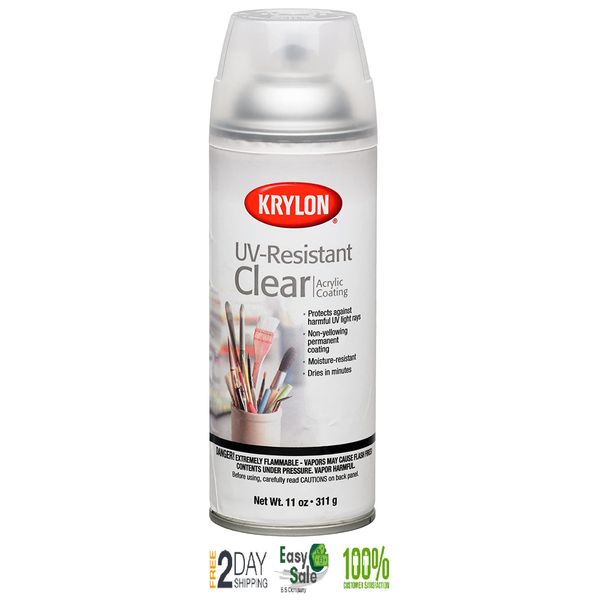 Uv-Resistant Acrylic Coating Aerosol Spray Clear Gloss New