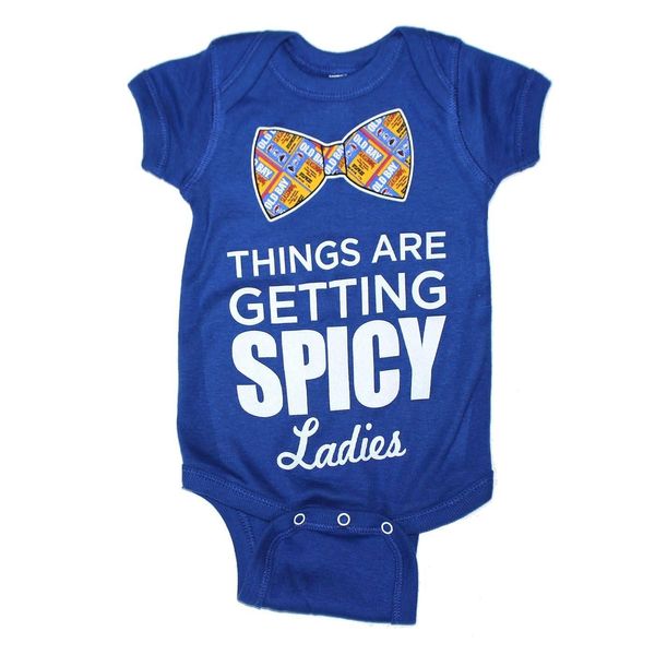 Things Are Getting Spicy Ladies (Royal) / Baby Onesie - 0 Months / Blue