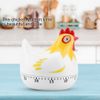 Chicken Timers for, Chicken Pattern Countdown Kitchen Gifts Lovers Cooking Baking Cooking Egg Timer Reminder (White)