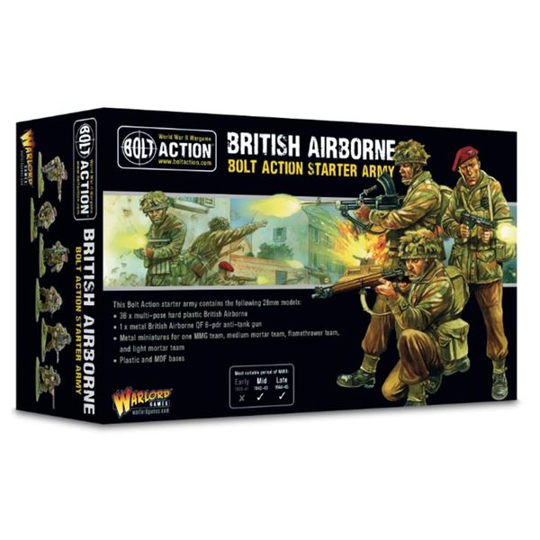 Bolt Action Warlord Games, British Airborne Starter Army, Wargaming Miniatures