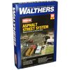 Walthers Cornerstone Series Kit HO Scale Full Set Asphalt Street System