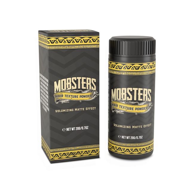 Mobsters Emporium Haartextur-Puder, geeignet für alle Haartypen, sofortiges Haarvolumen, mattes Finish, Styling-Puder, Haarpuder für Männer