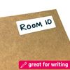 13 x 8 mm, 2000 Pack, Matte White Sticky Labels Stickers