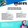 MARES Junior Pirate Dry Combo, Silicone Mask & Snorkel Set, Blue/Clear
