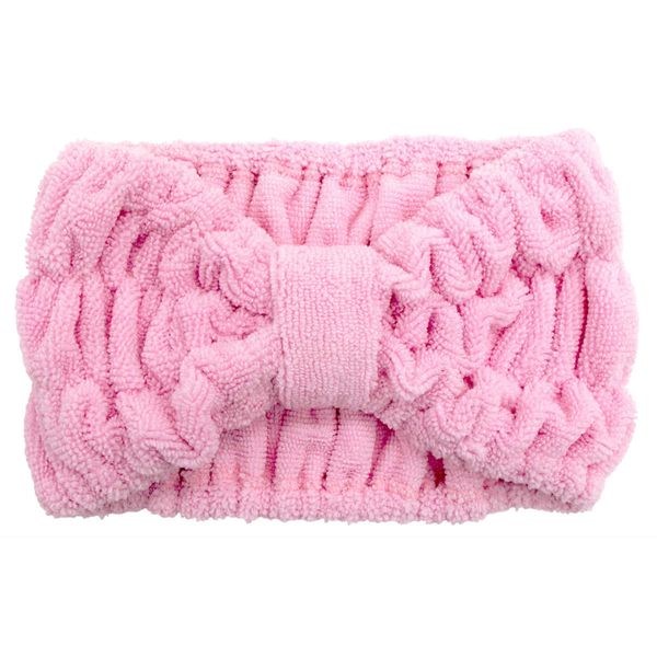 Enter to get up to 100% points back Hairband Neat and tidy hairband (Hairband, water-absorbing, turban, bath, hair clip, after bath, bath accessories, band, makeup, face wash, plain, pink) 3980 yen or more