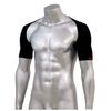 SK11 KS-KATA-L-BK Compression Supporter, For Shoulders, Absorbent, Quick-Drying, Black, L