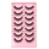 Oreola False Eyelashes Fluffy Wispy Lashes with Invisible Band Faux 3D Mink Lashes Super Soft Lightweight Fake Lashes Bulk 7 Pairs Pack