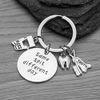Infinity Collection Dental Keychain, Same Spit Different Day Dental Hygienist Jewelry Gift for Men & Women, Dentists Floss and Tooth Charm Keychain
