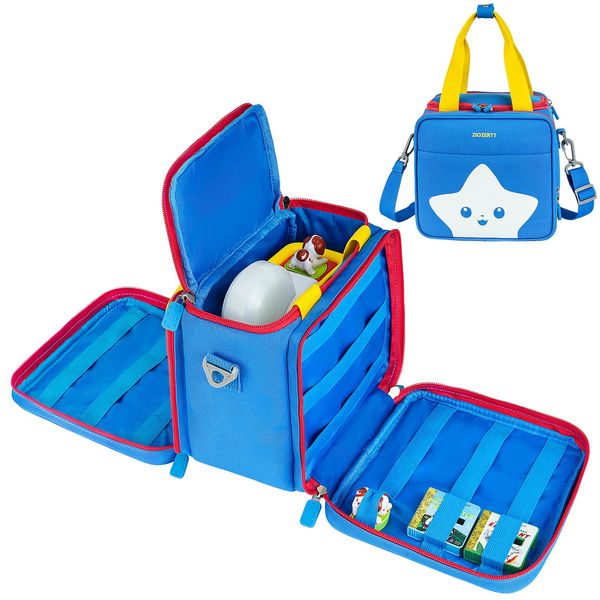 ZIOZERTT Carrying Case Compatible with Little Tikes Story Dream Machine Books Starter Set,Portable Storage Bag for Story Books and Character with Handle and Shoulder Strap,Case Only