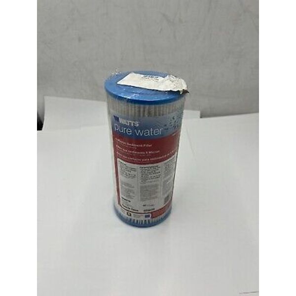 WATTS PWPL Series 7100410 Filter Cartridge, 5um,Synthetic 4-1/2" Dia, 10"H