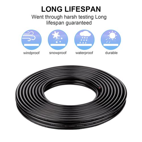 Geosiry 14 Gauge Wire, 20FT Flexible Stranded Tinned Coppe Cable, Low Voltage 12V Wire for Automotive, Marine, Home Improvement, and DIY Projects (14 Gauge, 20FT)