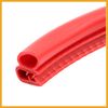 Partuto 4pcs Red Car Door Scratch Protector Strip Edge Guard Anti-collision Trim Replacement