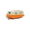 Oxford Diecast 76CV001 Orange/CreamCaravan