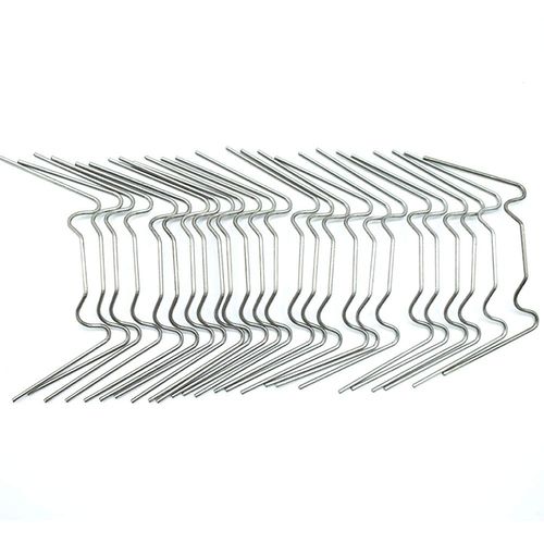 Mini Greenhouse Clips for Hanging - 100Pcs Stainless Steel Clips Green House Accessory Wire Clamp Clip pack for Harbor Freight Replacement Greenhouse Cover - Shade Clips Greenhouse Accessories
