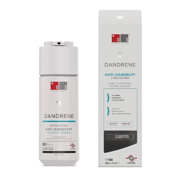 DS Laboratories Dandrene Anti Dandruff Conditioner - Itchy Scalp Hair Conditioner, Dry Scalp Dandruff Scalp Treatment, Seborrheic Dermatitis & Psoriasis Cleansing Conditioner, Moisturizing Conditioner