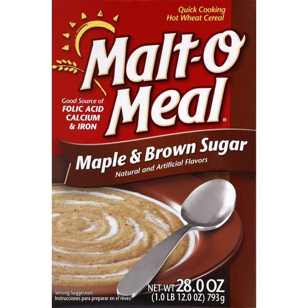 Malt-O-Meal Maple And Brown Sugar - Hot Cereals 28 Ounce