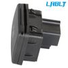 LABLT Center Console Power Outlet Socket Plug Black For 2011-2015 Ford F-Series