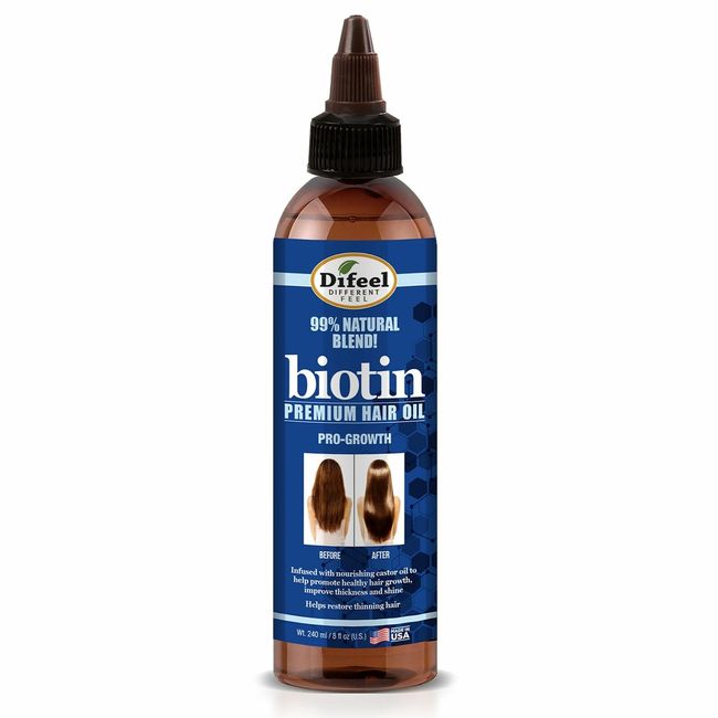 Difeel Biotin Pro Growth Premium Hair Oil 8 oz. (PACK OF 4)