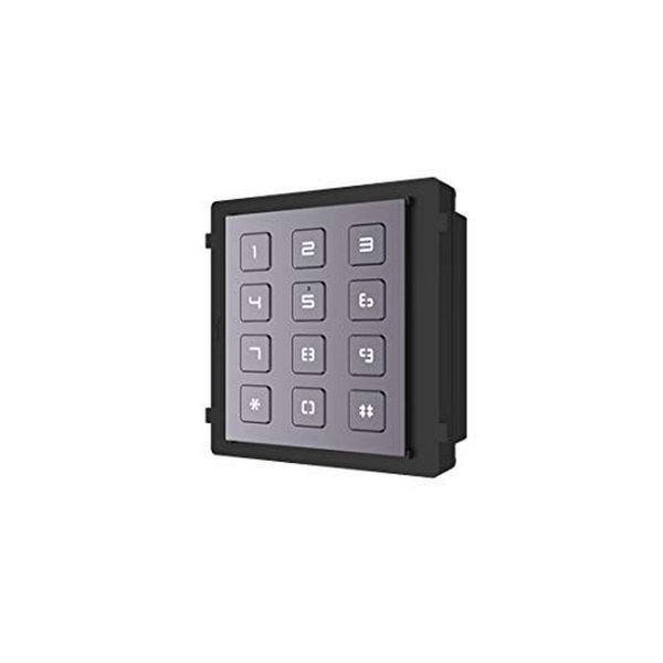 Hikvision Digital Technology DS-KD-KP Intercom System Accessory for Intercom (Keyboard, Black, Grey, Hikvision, IK07, -40-60°C, 98.5mm)