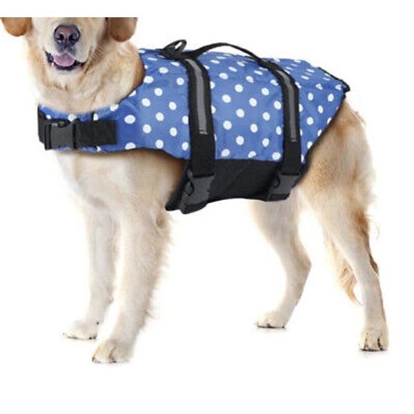 Pet Dog Life Jacket Swimming Safety Vest w/ Pull Handle Puppy Lifesaver XS