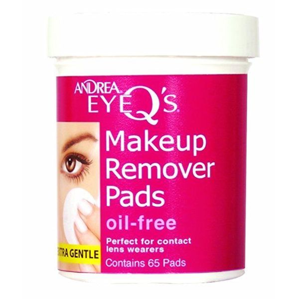 Andrea Eye Q's Oil-Free Makeup Remover Pads 65 Ct (8 Pack)