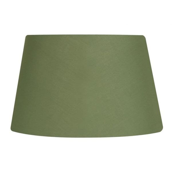 Oaks Lighting S901/10 OL Cotton Drum Shade, Olive