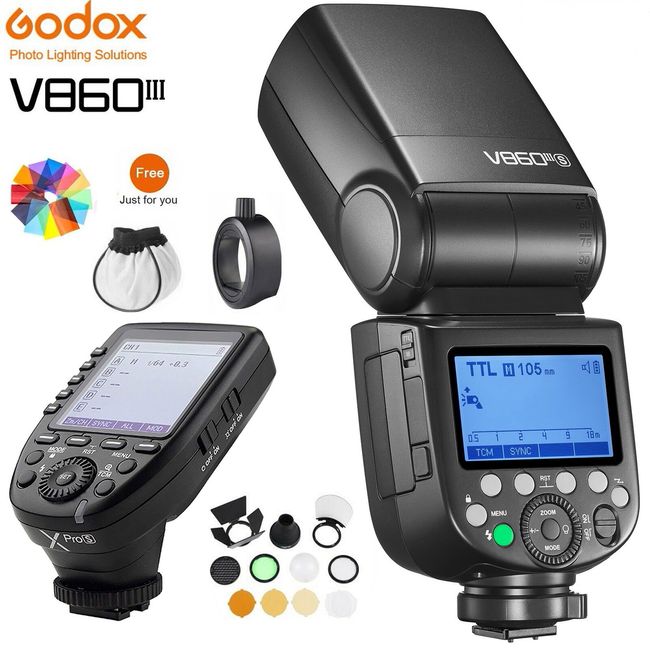 Godox Ad600bm 1/8000 Hss Gn87 + V860ii-c E-ttl Hss 1/8000