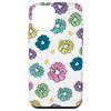 iPhone 12 mini Scrunchie Girlie Fun Pastel Pattern Girls Puka Shell White Case