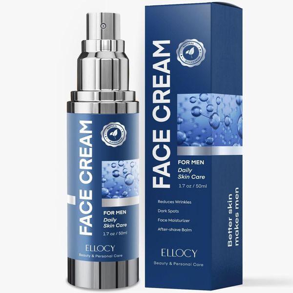 Face Cream for Men 6 in 1 Anti Aging Cream Fights Eye Bags Dark Spots 1.7 OzHIST