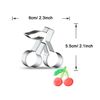 WDYJMALL Cherry with Leaf Shape Cookie Cutter
