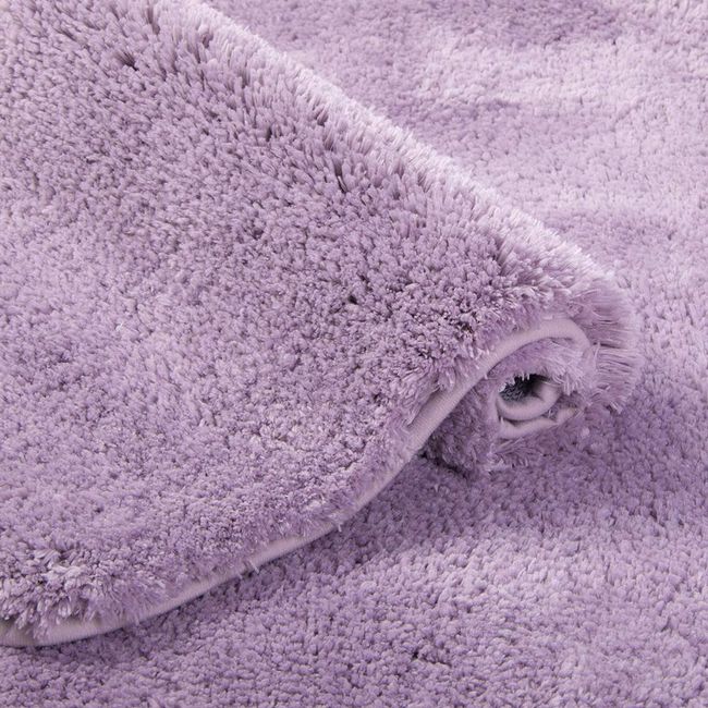 Walensee Shaggy 2 Piece Bath Rug Sets (Lavender) 20 x 24 U Shape Contour  Rug & 20 x 32 Bathroom Rug Machine Wash/Dry Bath Mats for Bathroom Plush