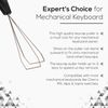 Qisan Keycap Puller Black Stainless Steel Keycap Removal Tool Expert for Mechanical Keyboard Magicforce