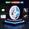 12V 5M LED RGB Strip Light, with Remote Control, for Bedroom Kitchen Ceiling