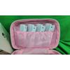 Calista Tools Ion Hot Rollers 12 - 1" Short 1.25" Medium Clips Stand Case Pink