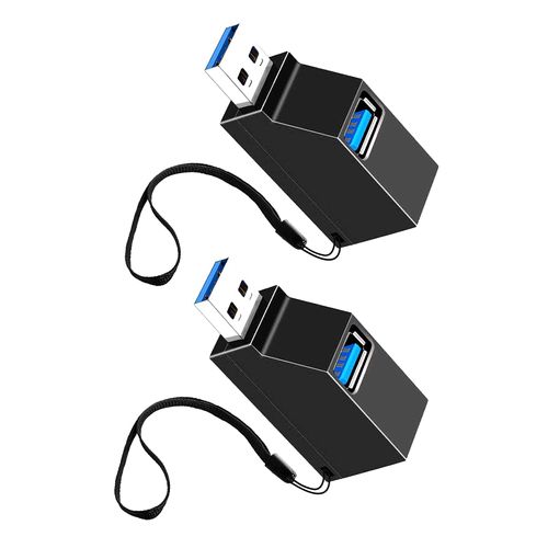 USB 3 Port Type C USB Hub Small 3.0+ USB2.0 Combo Hub Ultra Mini Bus Powered Car USB-C Converter Adapter USB Port Expansion Fast Lightweight Compact 2 Pack