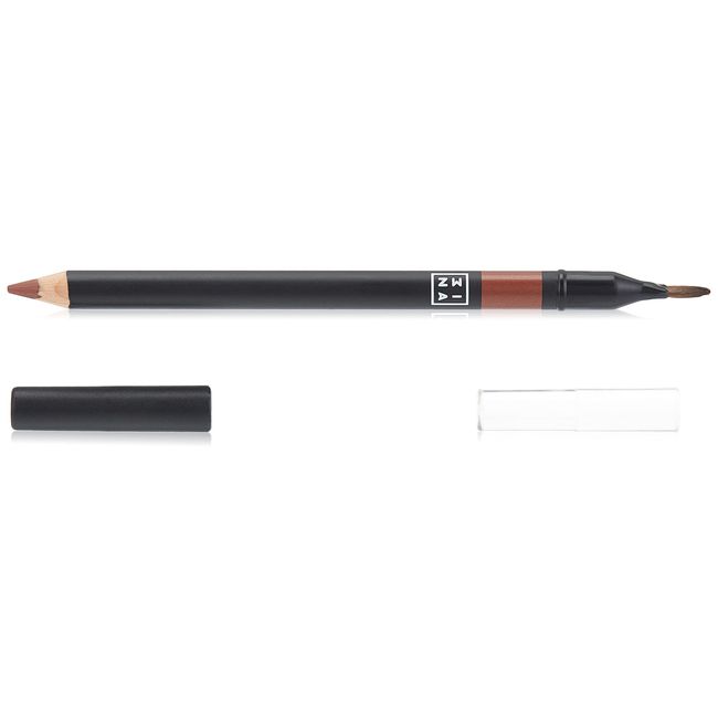 3INA MAKEUP - Vegan - The Lip Pencil 513 - Medium brown red - Longwearing Formula - Highly Pigmented Intense Colors - Built- In- Brush - Intense Colorful Shades - Cruelty Free