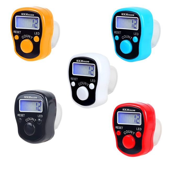 Counter Electronic Clicker Manual Digital Counter Finger Ring Mechanical  Handheld Counter for Row People Golf 