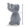 WEDO Elephant, Polyresin, Gray, 7,1 x 5,5 x 10,2 cm