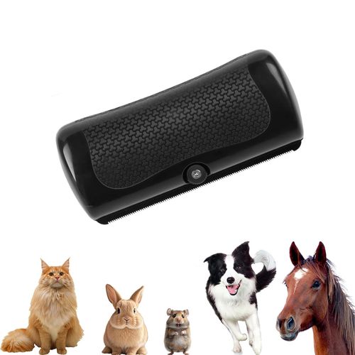 Magic palm groompro deshedding brush for Dogs and Cats - Dog Brush for Shedding, Pet Hair Removal Tool with Detachable Head, Non-Slip Handle, Safe for Short/Long Hair, Rabbits & Horses