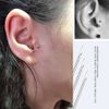 kuou 10 Pieces Piercing Needles, 16G Sterilized Disposable Body Piercing Needles Tattoo Accessory Needles for Ear Nose Tattoo Piercing Needle Supplies Piercing Kit