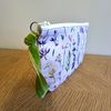 Toiletry Bag in Lavender Print Made in UK