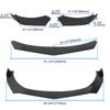For Dodge Charger SRT SXT Front Bumper Lip Spoiler Splitter Boby Kit+ Strut Rod