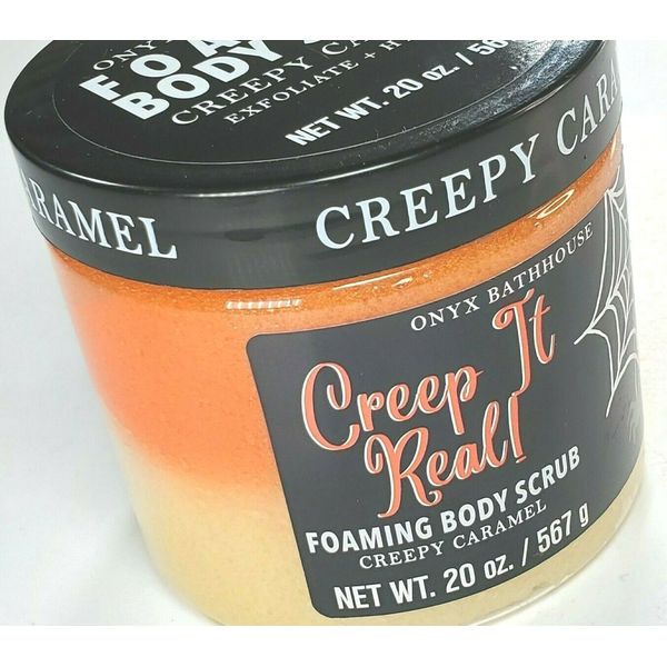 ONYX BathHouse Foaming Body Scrub CREEPY CARAMEL 20 Ounce