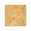 Gold (Yellow) Travertine 4 X 4 Field Tile, Tumbled