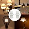 2 Pcs E14 Lamp Holder Light Fitting Parts Bulb Holder Socket Pendant Socket Lampshade Ring for Most Light Bulbs