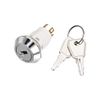 Sourcingmap 16mm 2 Positions Key Locking Push Button Switch with 2 Keys NO NC S1605 1pcs